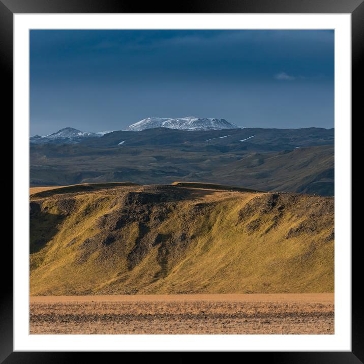 View of Katla volcano, Iceland Framed Mounted Print by Greg Marshall