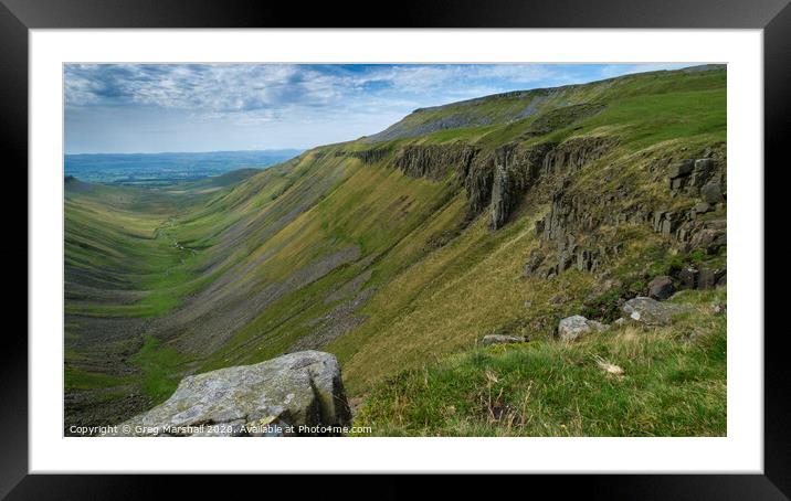 High Cup Nick North Pennines Framed Mounted Print by Greg Marshall