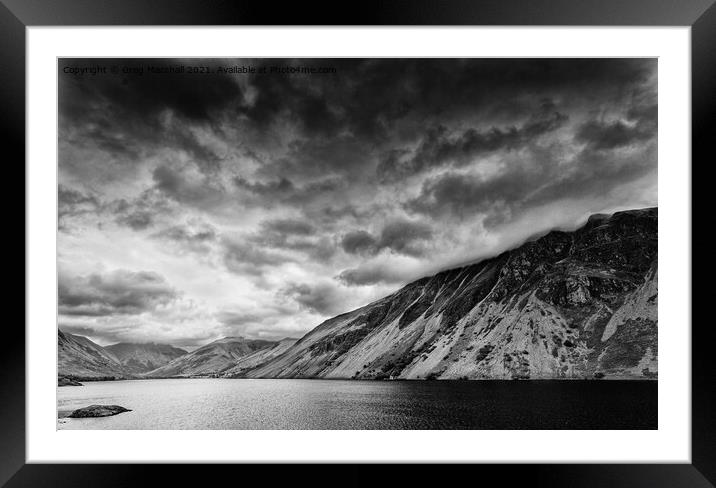 Wast Water Wasdale Valley The Lake District Framed Mounted Print by Greg Marshall