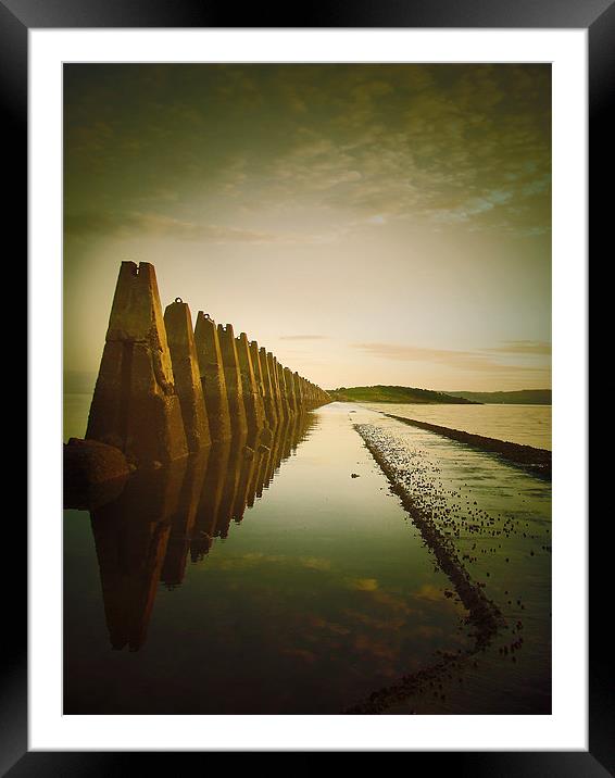 Walk to the island Framed Mounted Print by Kevin Dobie