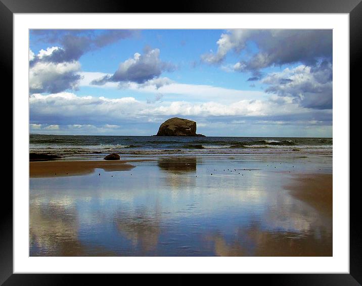 The Bass Rock Framed Mounted Print by Kevin Dobie
