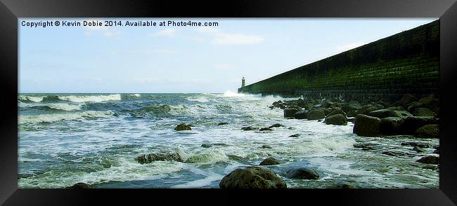 Whitley Bay sea view Framed Print by Kevin Dobie