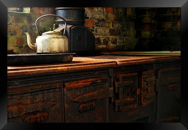 Old Stove Framed Print by Daniel Reed