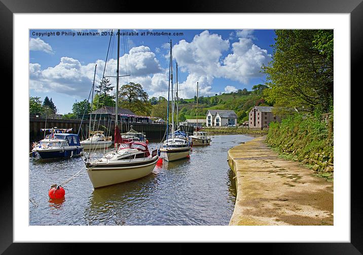 Down the Dart Framed Mounted Print by Phil Wareham