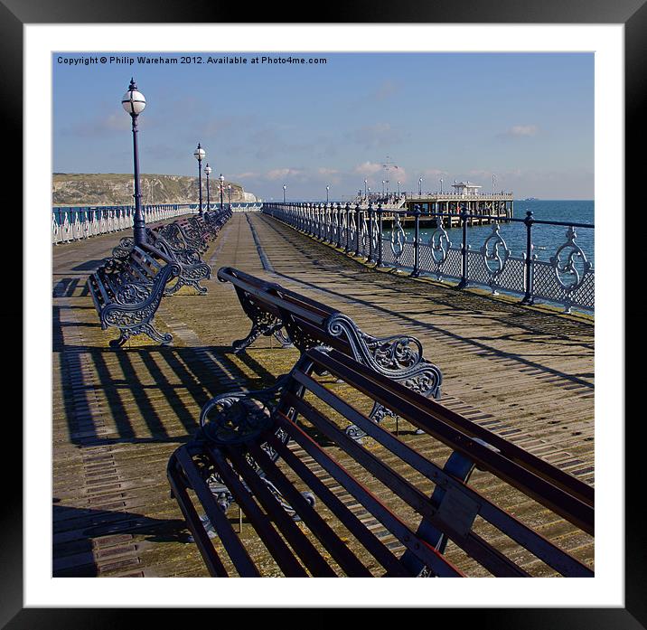 Swanage Pier Framed Mounted Print by Phil Wareham