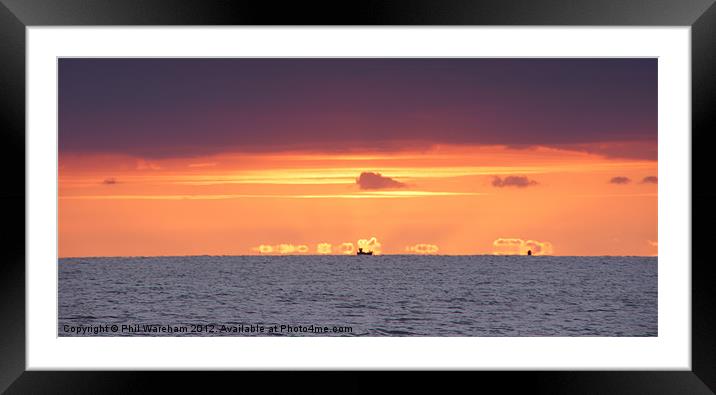 Two ships Framed Mounted Print by Phil Wareham