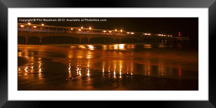 Lights from the pier Framed Mounted Print by Phil Wareham