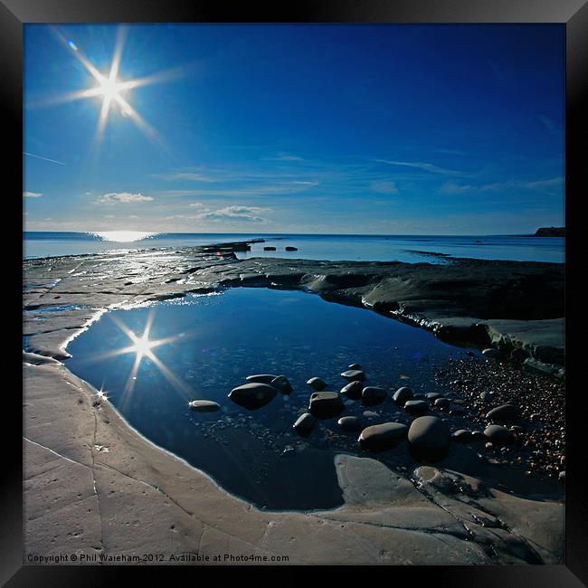 Kimmeridge Reflection Framed Print by Phil Wareham