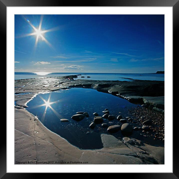 Kimmeridge Reflection Framed Mounted Print by Phil Wareham