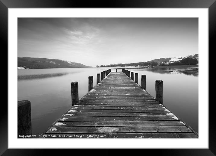 Coniston Water Framed Mounted Print by Phil Wareham