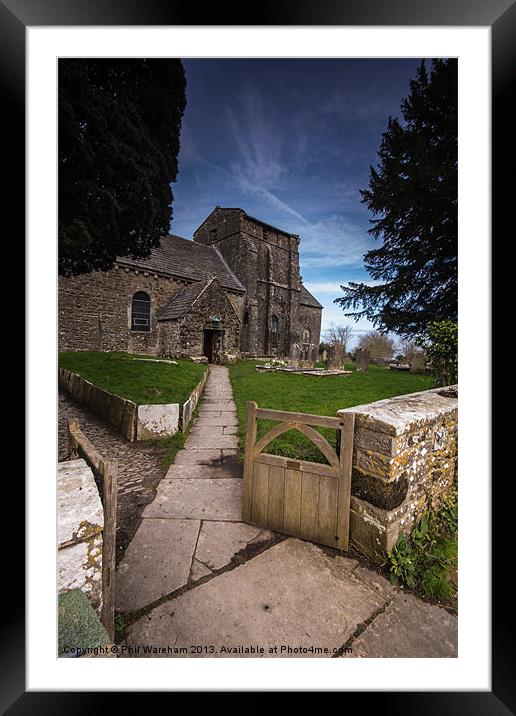 St Nicholas Church Studland Dorset Framed Mounted Print by Phil Wareham