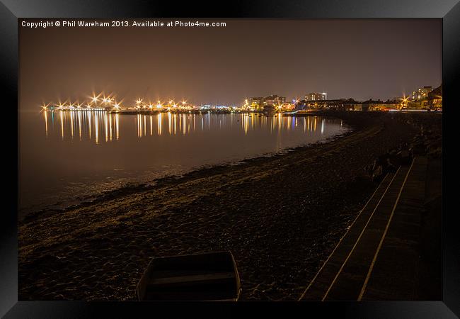 From Baiter at Night Framed Print by Phil Wareham