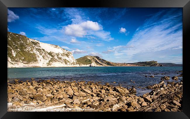 Mupe and Worbarrow Bays Framed Print by Phil Wareham