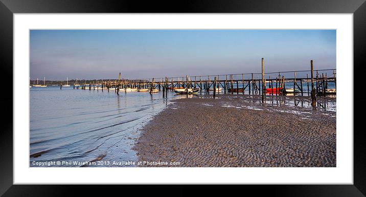 Yacht Club Jetty Framed Mounted Print by Phil Wareham