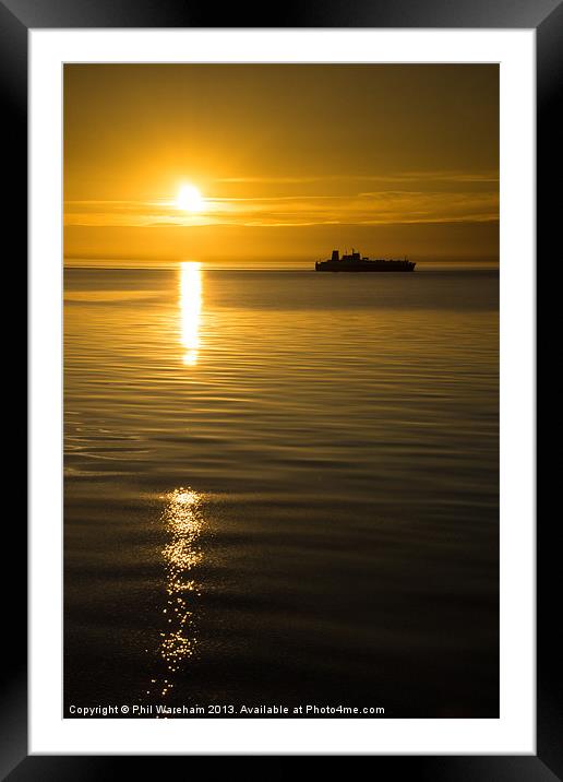 The sun behind them Framed Mounted Print by Phil Wareham