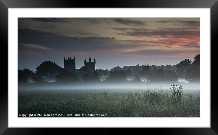 Across the meadow Framed Mounted Print by Phil Wareham