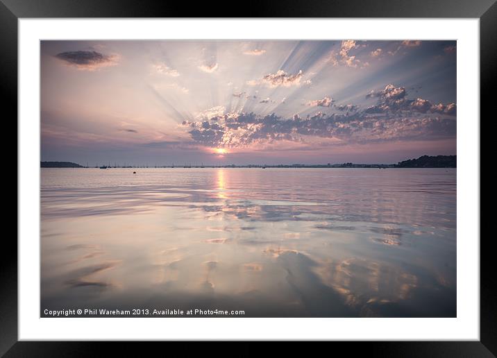 Sunday Sandbanks Sunset Framed Mounted Print by Phil Wareham