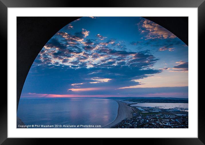 Through the ring Framed Mounted Print by Phil Wareham