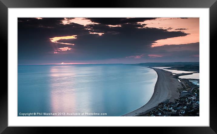 Sundown Framed Mounted Print by Phil Wareham