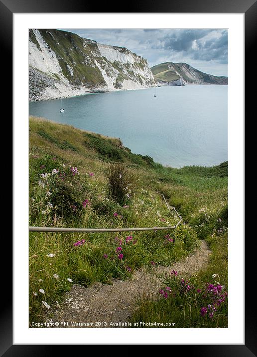 Down the steps to Mupe Framed Mounted Print by Phil Wareham