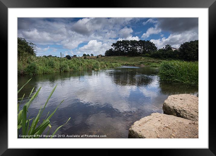 River Piddle Framed Mounted Print by Phil Wareham