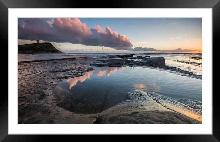 The Ledge at Sunset Framed Mounted Print by Phil Wareham