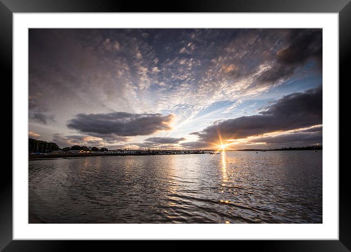 Sunset over Parkstone Bay Framed Mounted Print by Phil Wareham