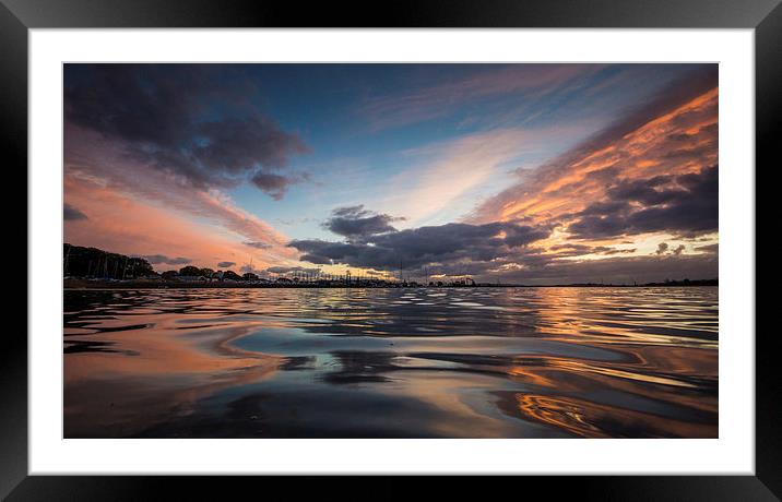 Whitecliff Reflections Framed Mounted Print by Phil Wareham
