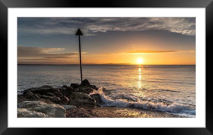 Avon Beach Dawn Framed Mounted Print by Phil Wareham