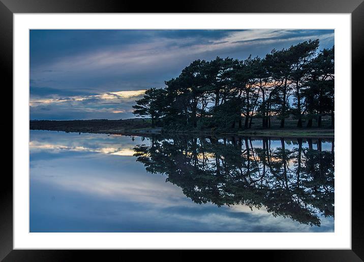 Hatchet Pond Framed Mounted Print by Phil Wareham