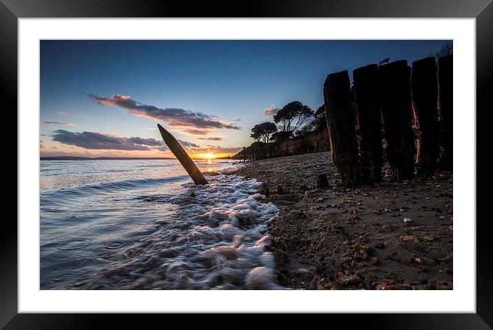 Sunset at Lepe Framed Mounted Print by Phil Wareham