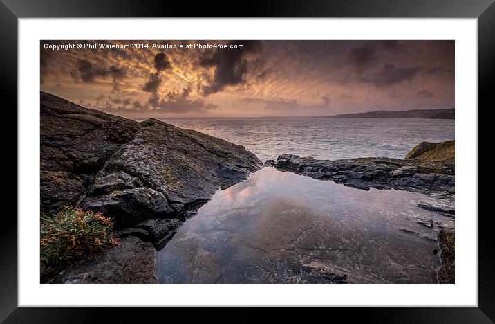 Sunrise from the Island Framed Mounted Print by Phil Wareham