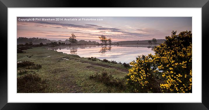 Whitten Pond Sunrise Framed Mounted Print by Phil Wareham