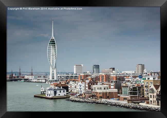 Leaving Portsmouth Framed Print by Phil Wareham