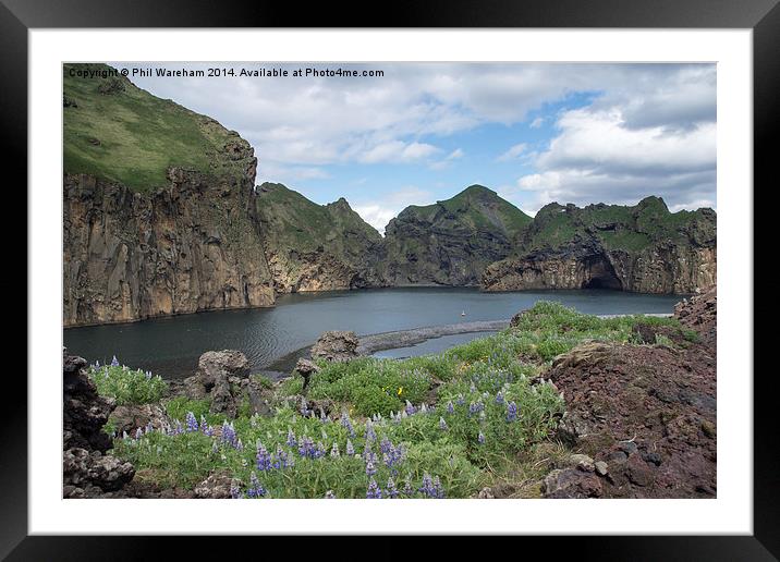 Heimay, Iceland Framed Mounted Print by Phil Wareham
