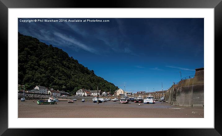 Minehead Harbour Framed Mounted Print by Phil Wareham