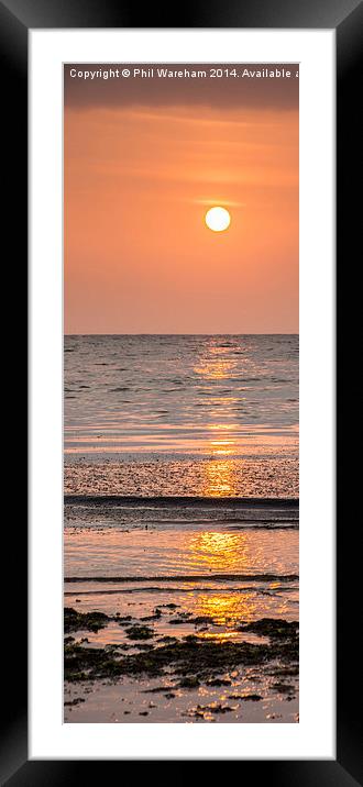  Studland Sunrise Framed Mounted Print by Phil Wareham
