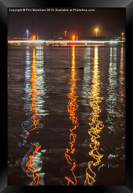  Harbour Lights Framed Print by Phil Wareham