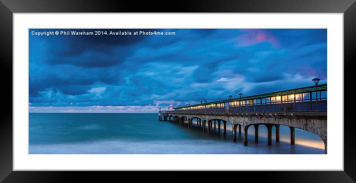  Boscombe Pier Framed Mounted Print by Phil Wareham