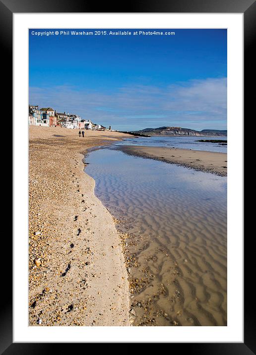  Seaside Footprints Framed Mounted Print by Phil Wareham