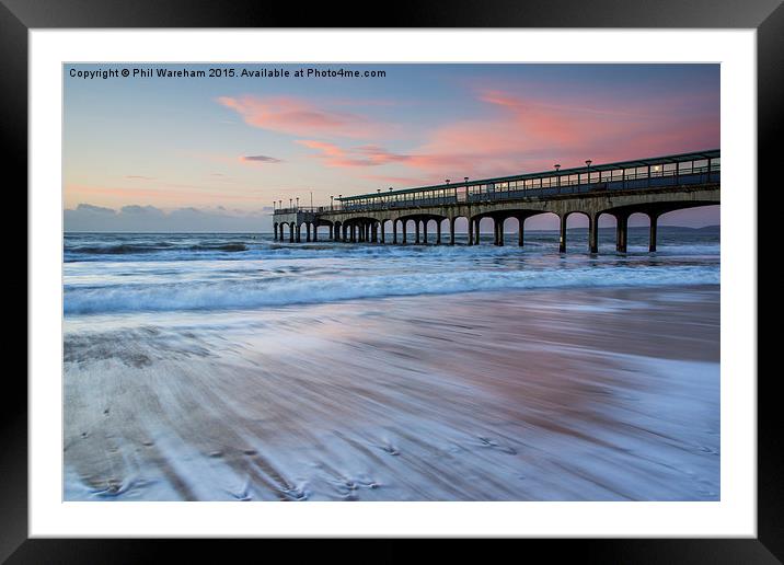 Waves on the beach Framed Mounted Print by Phil Wareham