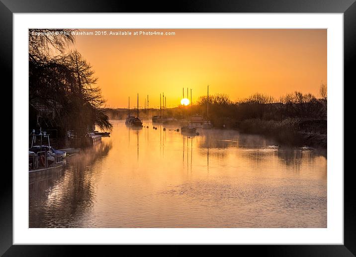  River Frome Wareham Framed Mounted Print by Phil Wareham