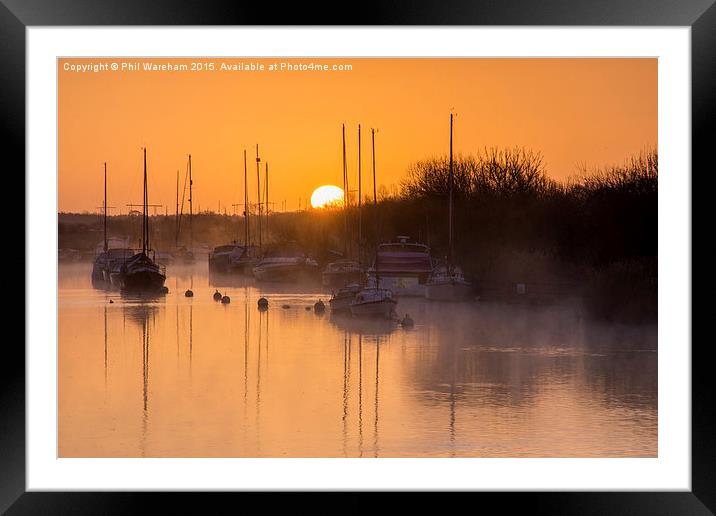  Sunrise over the Frome Framed Mounted Print by Phil Wareham
