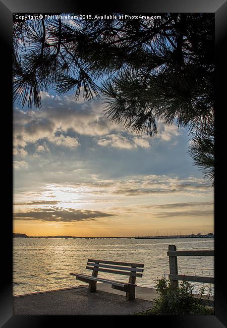 Evening Hill, Poole Harbour Framed Print by Phil Wareham