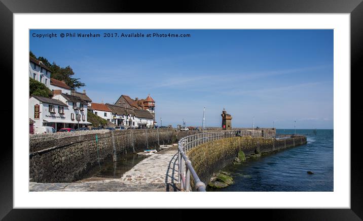 Lynmouth Framed Mounted Print by Phil Wareham