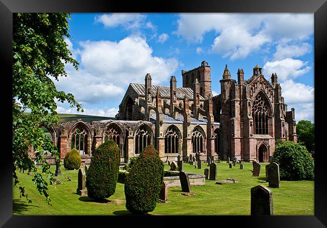 Melrose Abbey Framed Print by James MacRae