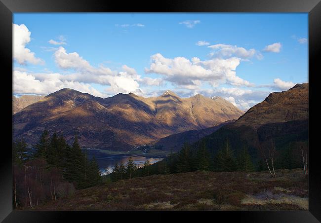 The Five Sisters Of Kintail Framed Print by James MacRae