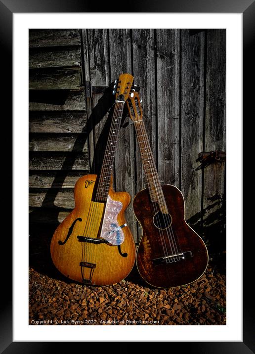 My Old Guitars  Framed Mounted Print by Jack Byers