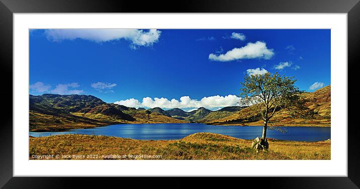 Loch Arklet Framed Mounted Print by Jack Byers
