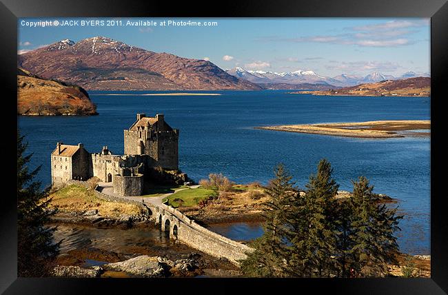 Eileen Donan Castle Framed Print by Jack Byers